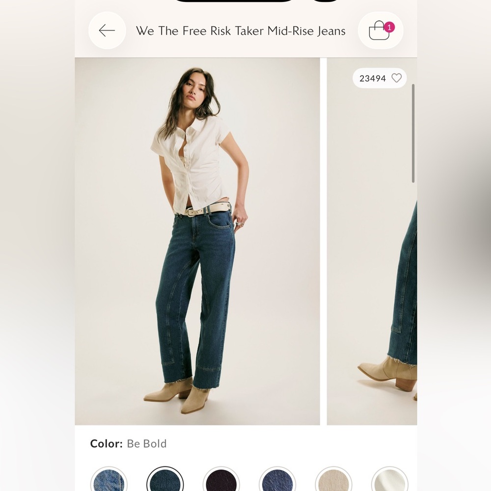 We the Free Risk Taker Mid-Rise Jeans